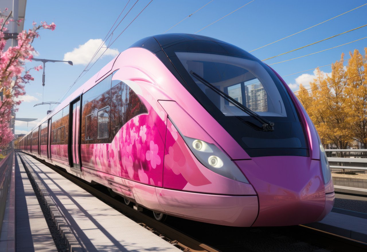 High tech equipment featured on a japan light rail system
