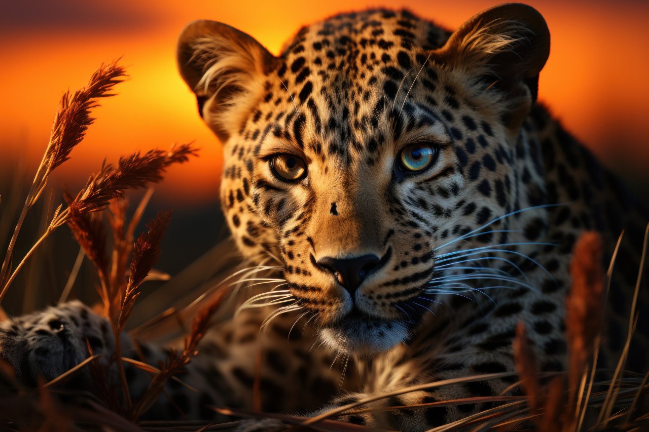 Large brown bear walking across grassy meadow