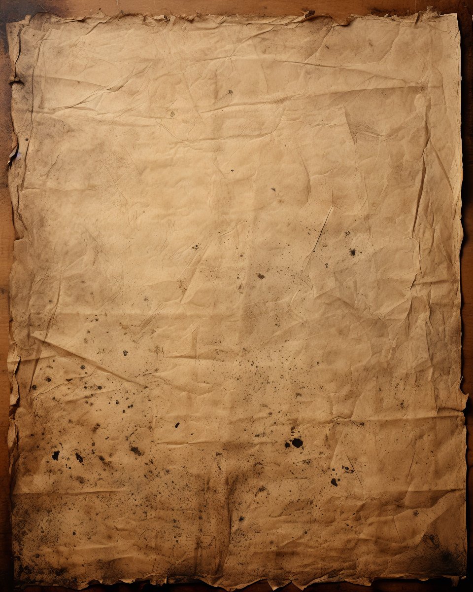 A vintage brown paper with aged charm and character showcasing its weathered texture and timeless appeal