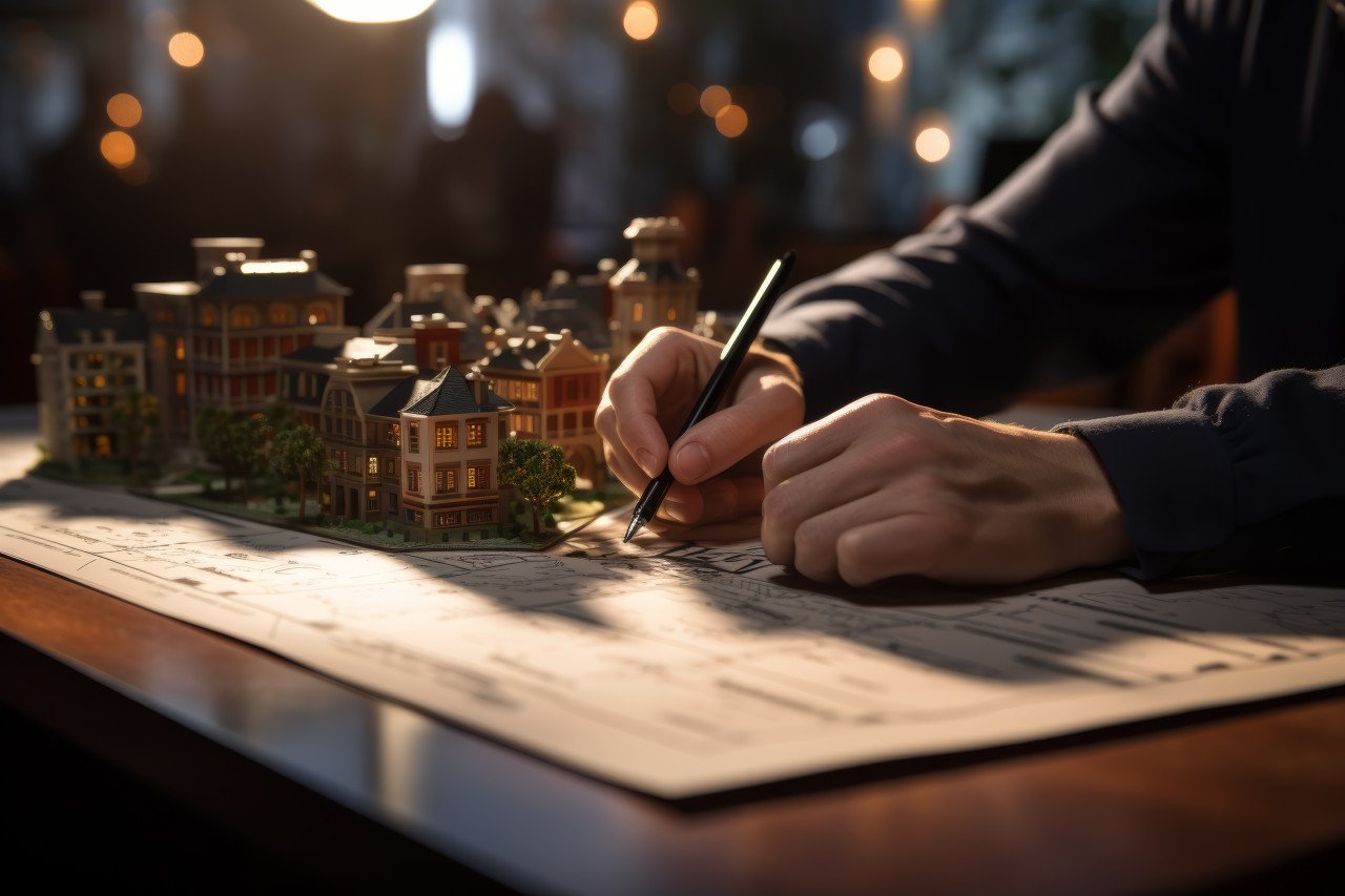 Someone finalizing a lease making a commitment to a new place with a signature on the agreement