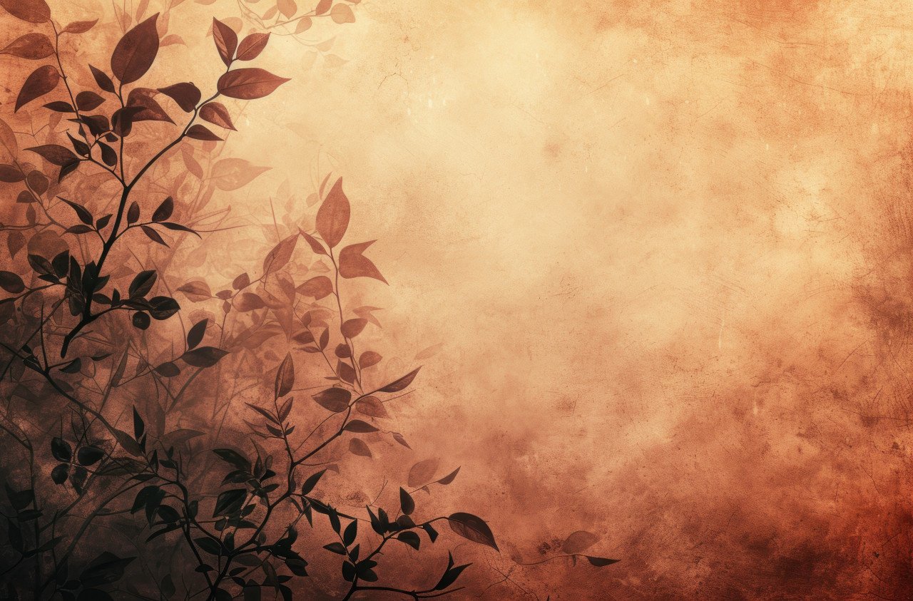 Grunge background featuring intricate vine designs