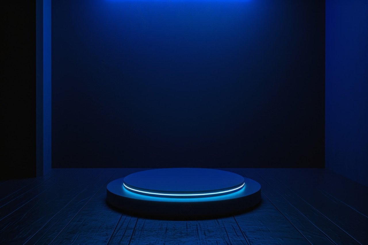 Table with blue rimmed flashlight an inviting scene for creativity and exploration