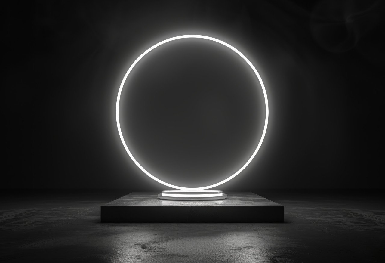 Light bulb like light on table stand