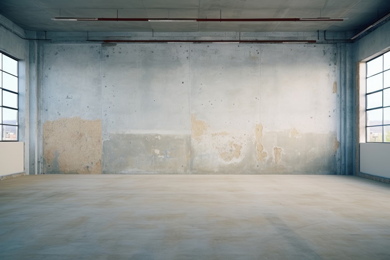 An empty space in a recently built construction