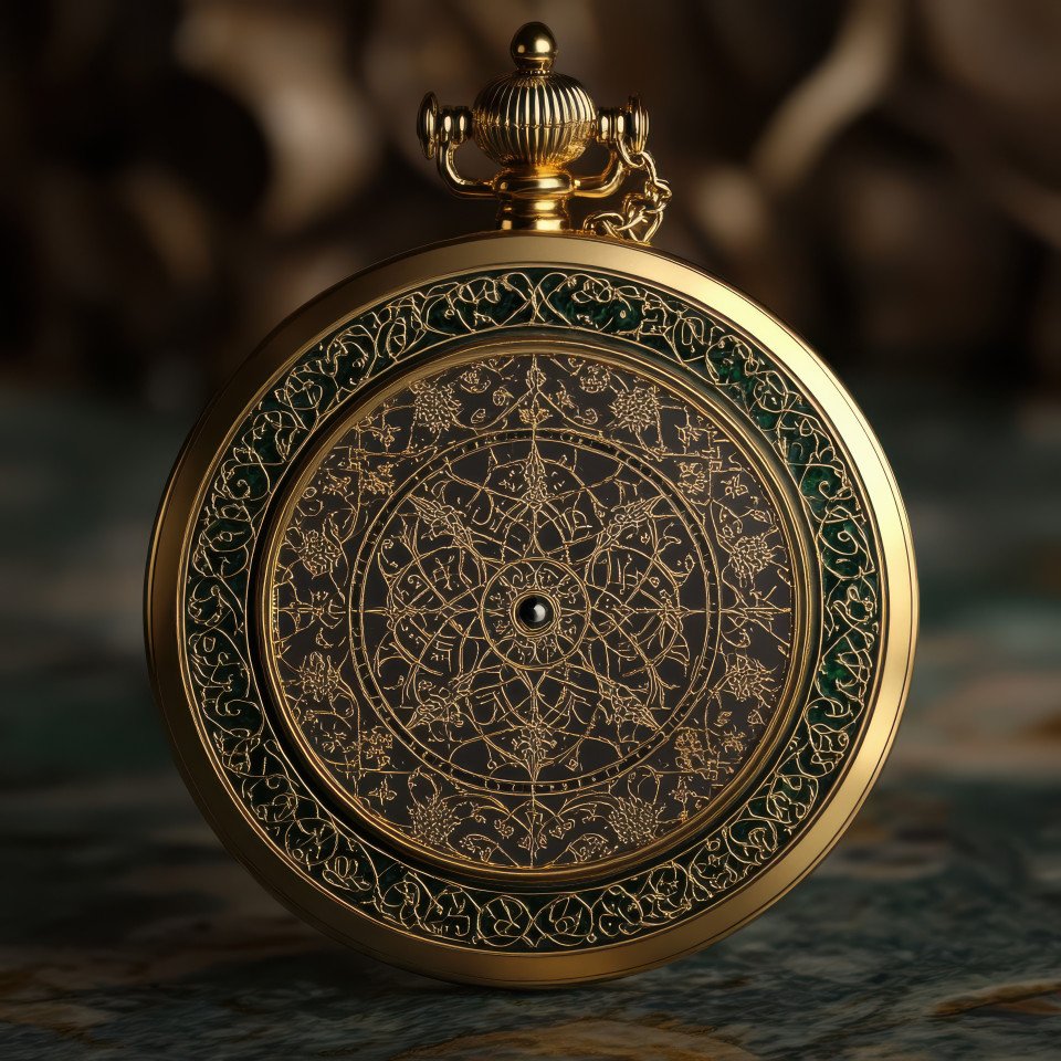 Astrolabe with celestial engravings