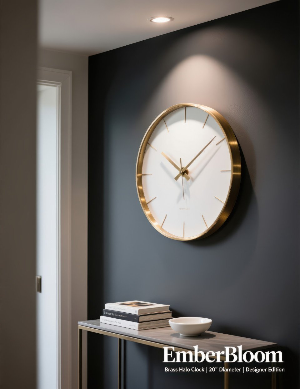 Handmade planter with trailing green vines hanging in rustic balcony with brick wall