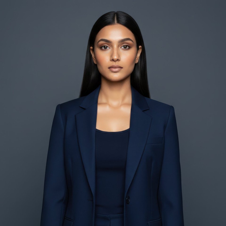 Personal brand strategist in cobalt blue fashion apparel google gemini prompt