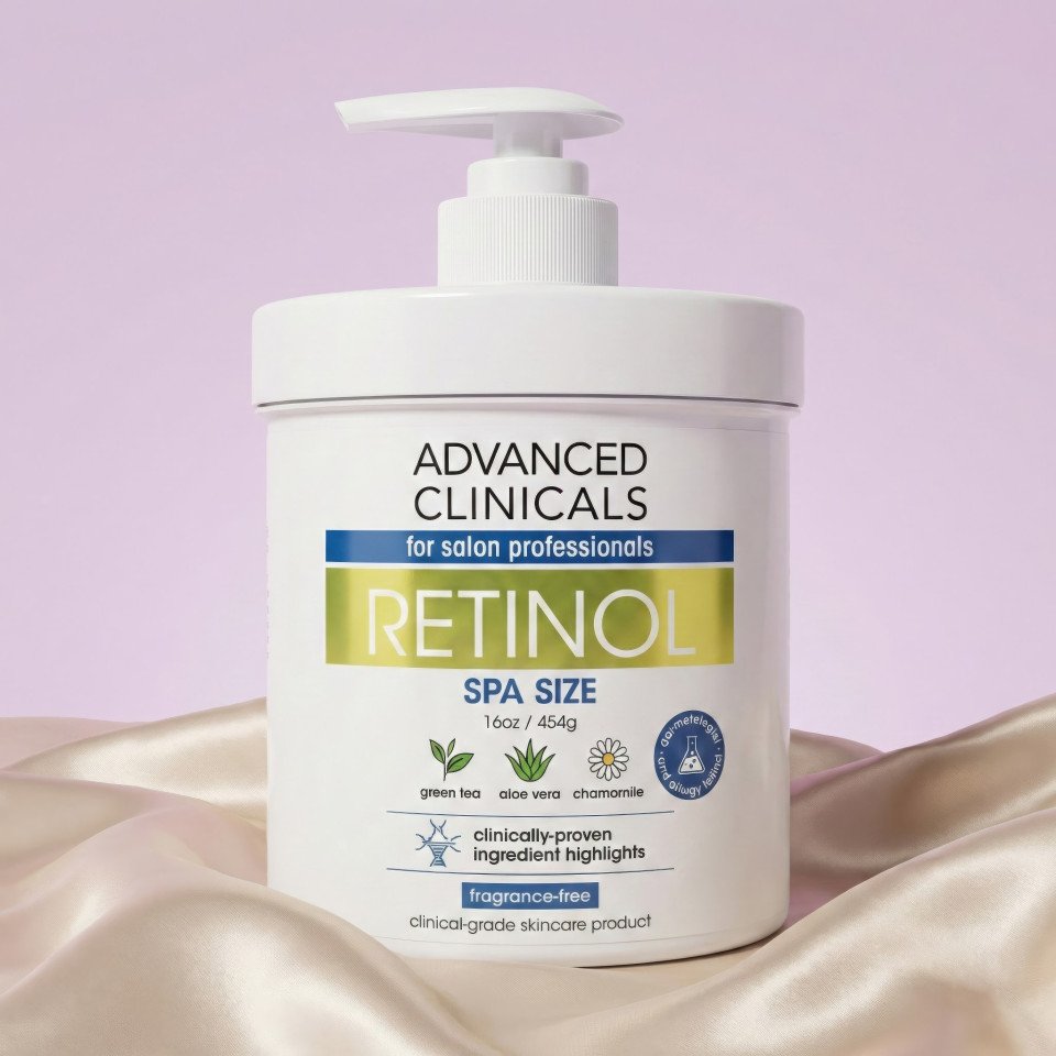 Skincare bottle on satin fabric lilac background google gemini prompt