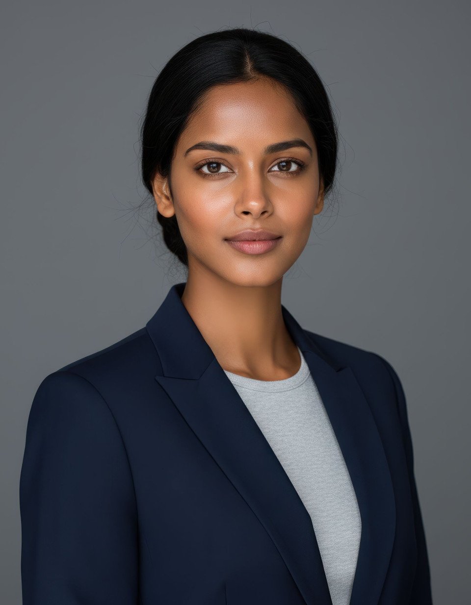 Marketing manager in monochrome studio portrait sharp focus google gemini prompt