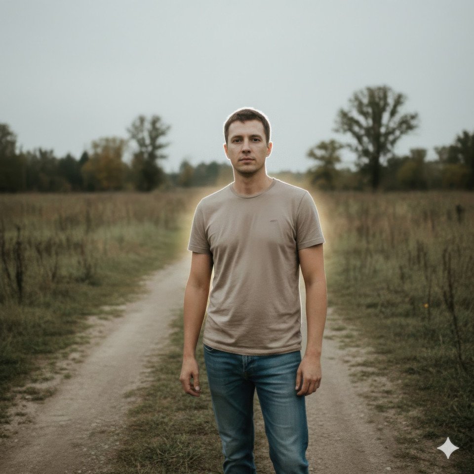 Cinematic lifestyle portrait with soft back lighting and depth google gemini prompt