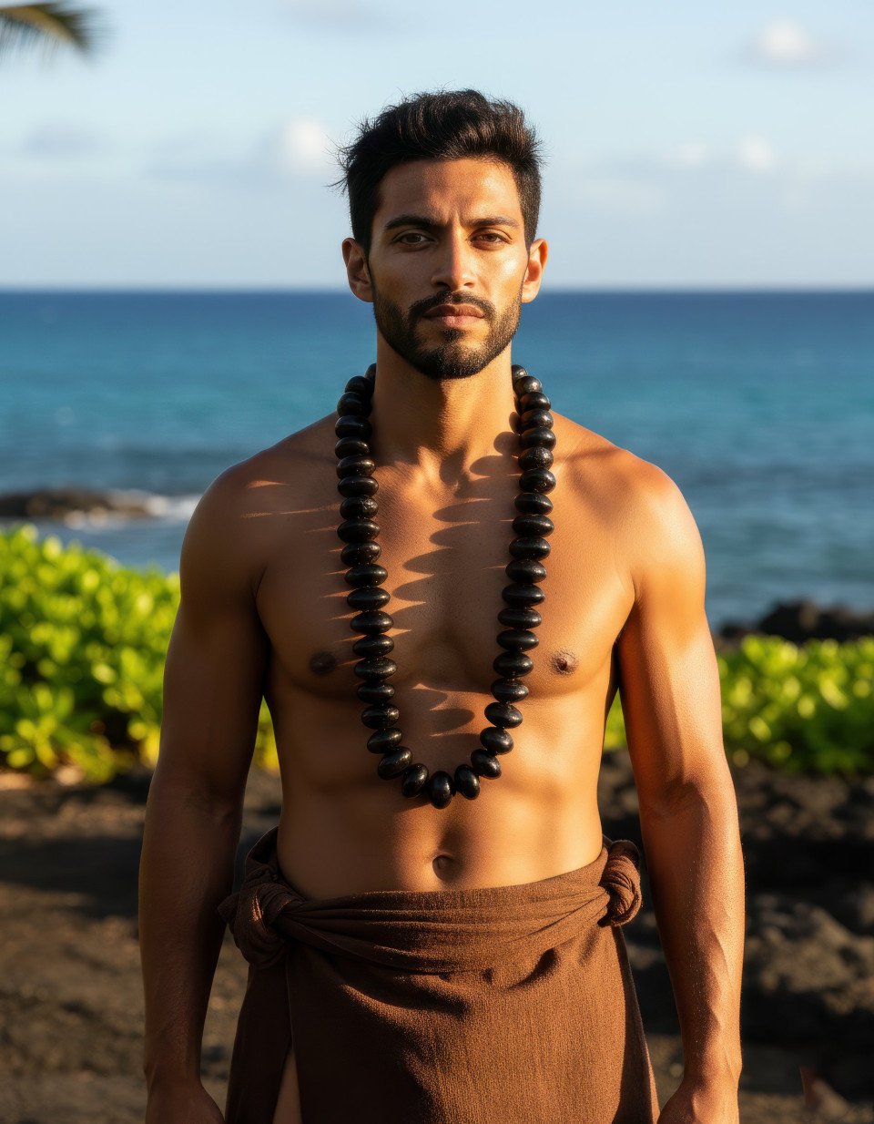 Native hawaiian man celebrating makahiki festival google gemini prompt